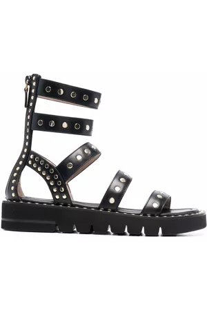 Stuart Weitzman Stud-embellished open-toe sandals