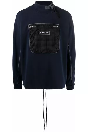 Iceberg Mock-neck chest pocket sweatshirt