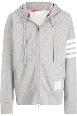 Thom Browne 4-Bar stripe zip-fastening cardigan