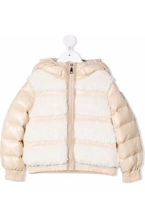 Moncler Contrasting-panel puffer jacket
