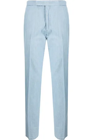 Ralph Lauren Adjustable side strap straight-leg trousers