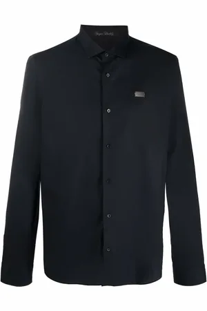 Philipp Plein Logo-patch long-sleeve shirt
