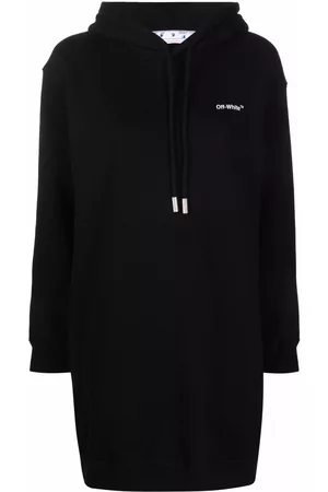 OFF-WHITE Diag-stripe print sweatshirt dress
