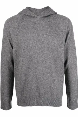Vince Melange-effect knit hoodie