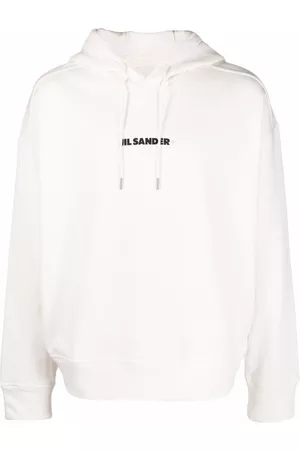 Jil Sander Logo print cotton hoodie