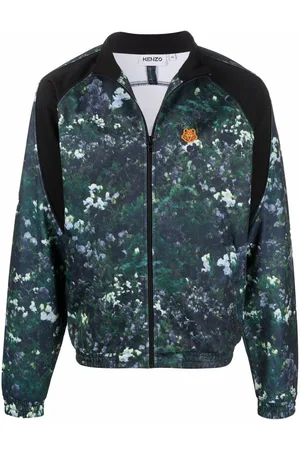 Kenzo Floral-print zip-up jacket