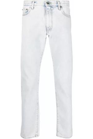 OFF-WHITE Diag-stripe print slim fit jeans