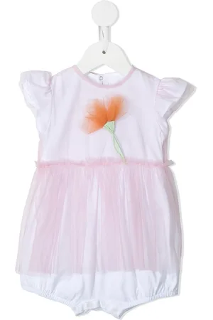 Il gufo Tulle-skirt flower-detail shorties