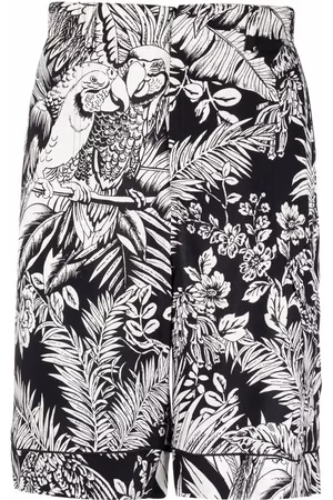 Palm Angels Parrot-print track shorts