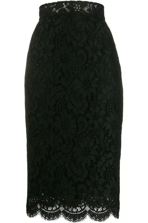 Dolce & Gabbana Lace-overlay pencil skirt