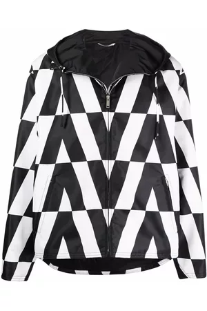 VALENTINO GARAVANI Logo-print hooded jacket