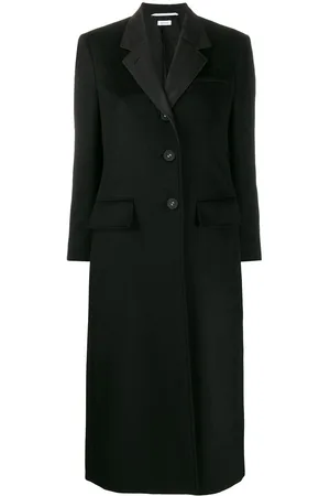 Thom Browne Single-breasted cashmere zibeline coat