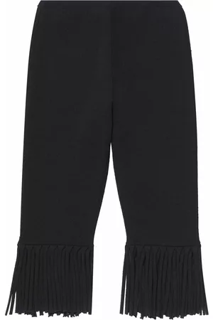 Proenza Schouler Textured fringed biker shorts