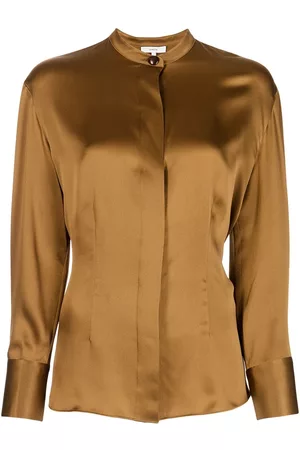 Vince Collarless silk shirt
