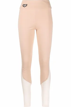 Philipp Plein Stud-detail sheer-paneling leggings