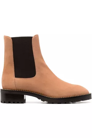 Stuart Weitzman Suede chain-link chelsea boots