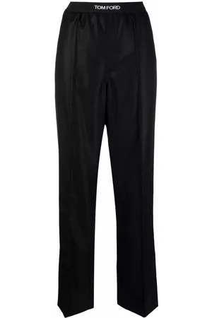 Tom Ford Logo-waistband straight trousers