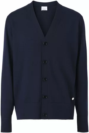 Burberry Monogram-motif wool-silk blend cardigan
