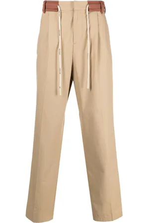 Palm Angels Drawstring side stripe track pants