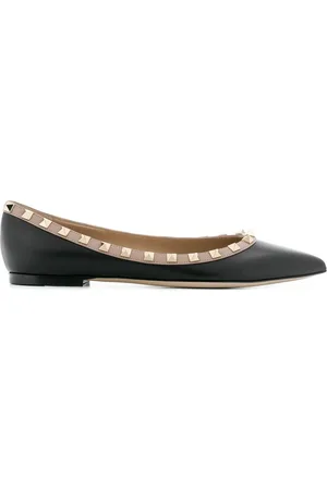 VALENTINO GARAVANI Rockstud-embellished ballerina shoes