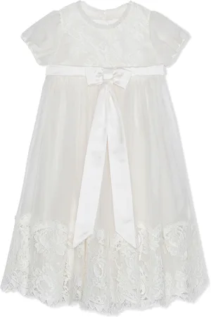 Dolce & Gabbana Lace-overlay chiffon dress