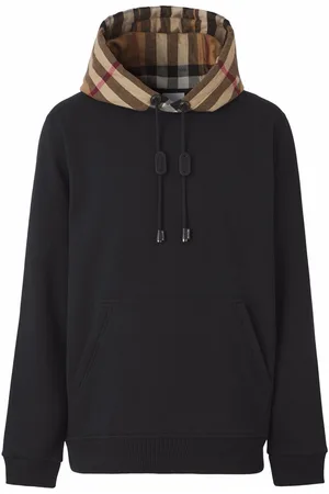 Burberry Check-detail hoodie