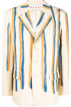 Marni Striped single-breasted blazer