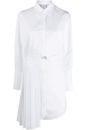 OFF-WHITE Slogan-print shirt dress