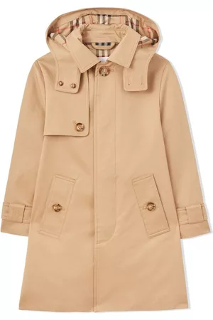 Burberry Boys Trench Coats - Detachable-hood car coat