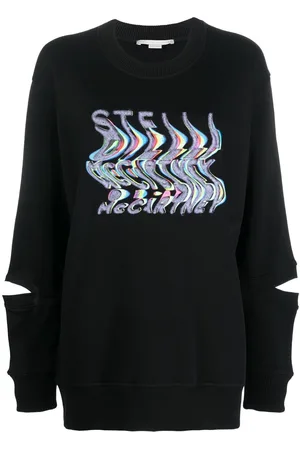 Stella McCartney Warped-logo oversized sweatshirt