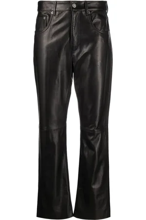 Golden Goose Straight-leg leather trousers