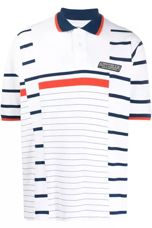 MARTINE ROSE Striped polo shirt