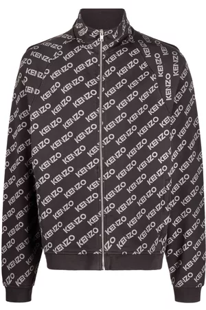 Kenzo Logo print zip-up jacket