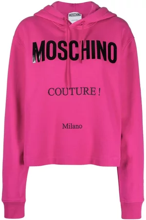 Moschino Logo-print cropped hoodie