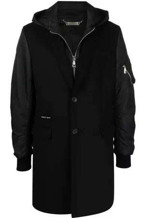 Philipp Plein Zip-up hooded coat