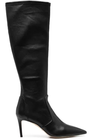 Stuart Weitzman Studded knee-high Leather Boots - Farfetch