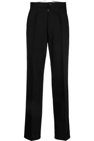 Maison Margiela Herringbone-pattern wool trousers