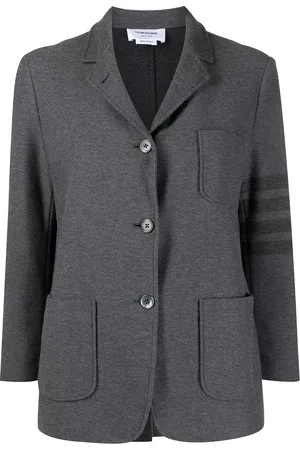 Thom Browne 4-Bar stripe twill sack jacket