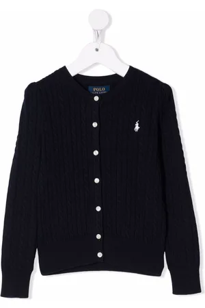 Ralph Lauren Logo-embroidered cable-knit cardigan