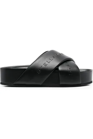 Stella McCartney Logo-strap flatform sandals