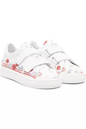 MONNALISA Mix-print touch-strap sneakers