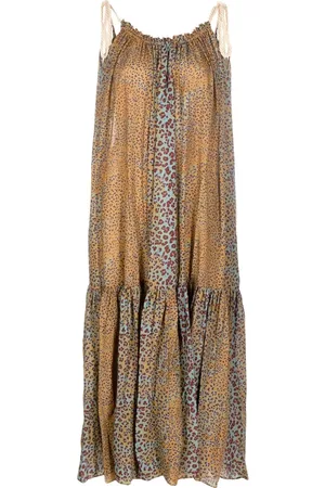 ULLA JOHNSON Cari leopard-print dress