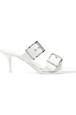 Alexander McQueen 75mm buckled leather sandals