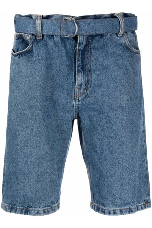 OFF-WHITE Belted denim shorts