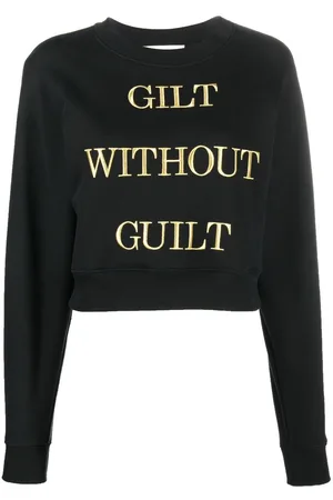 Moschino Embroidered slogan jumper