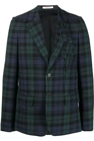 VALENTINO GARAVANI Checked single-breasted blazer