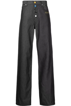 OFF-WHITE Slogan-print denim jeans