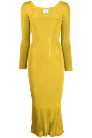 GALVAN Atalanta long-sleeve knitted dress