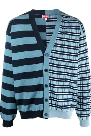 Kenzo Mixed-stripe pattern cardigan