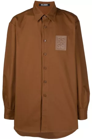 RAF SIMONS Logo-patch shirt